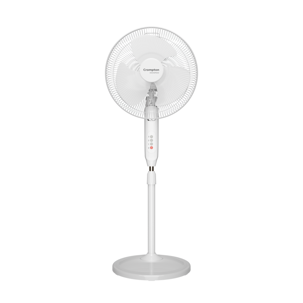 Crompton Hispeed Gale Plus Pedestal Fan – White