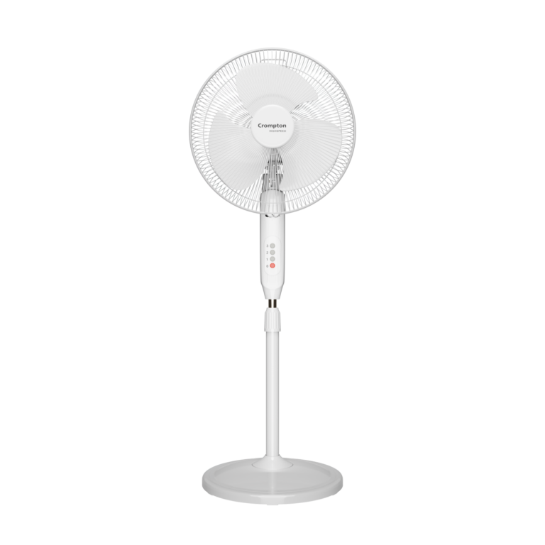 Crompton Hispeed Gale Plus Pedestal Fan - White