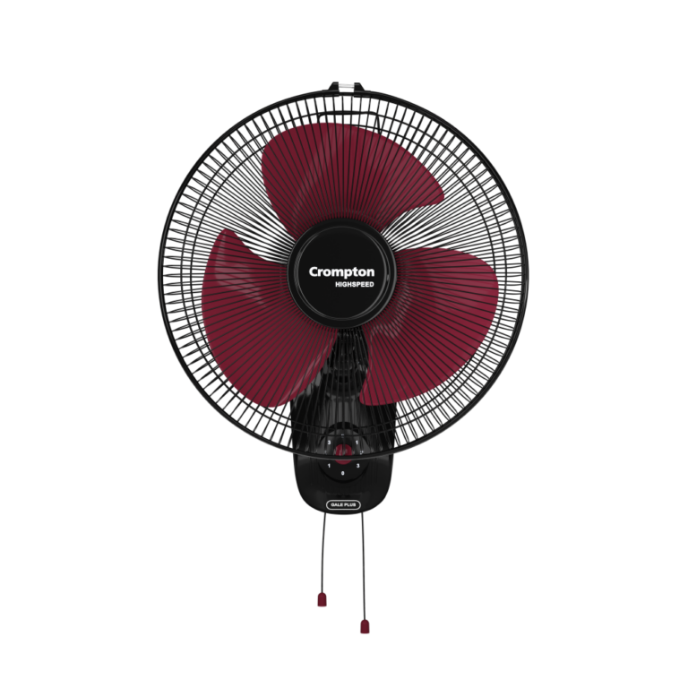 Crompton Hispeed Gale Plus Wall Mounted Fan (Black Red)