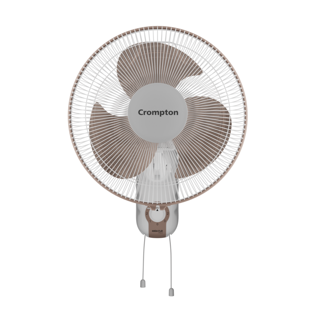 Crompton Hiflo Neo Wall Mounted Fan 400mm (Coffee Brown)
