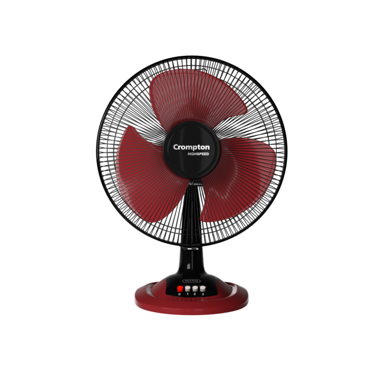 Crompton Hispeed Gale Plus Table Fan (Black Red)
