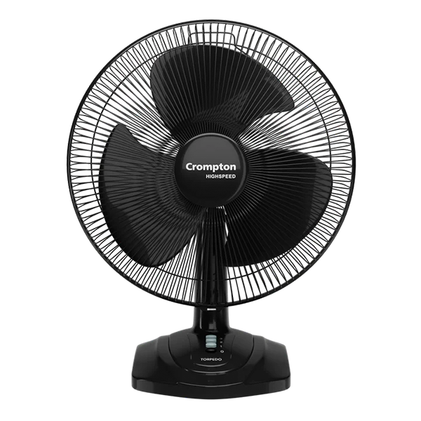 Crompton Highspeed Torpedo Table Fan (Black)