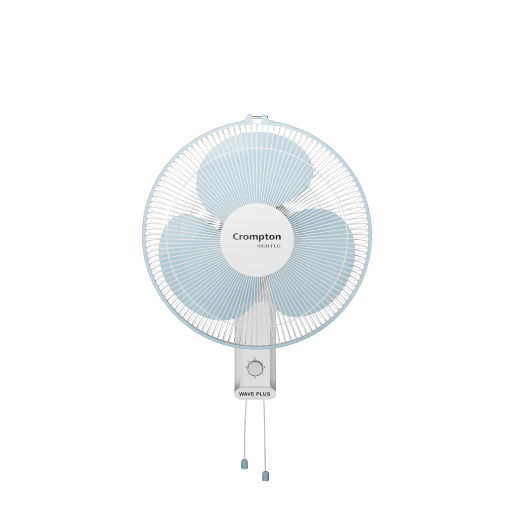 Crompton Hiflo Wave Plus Wall Mounted Fan (Powder Blue)