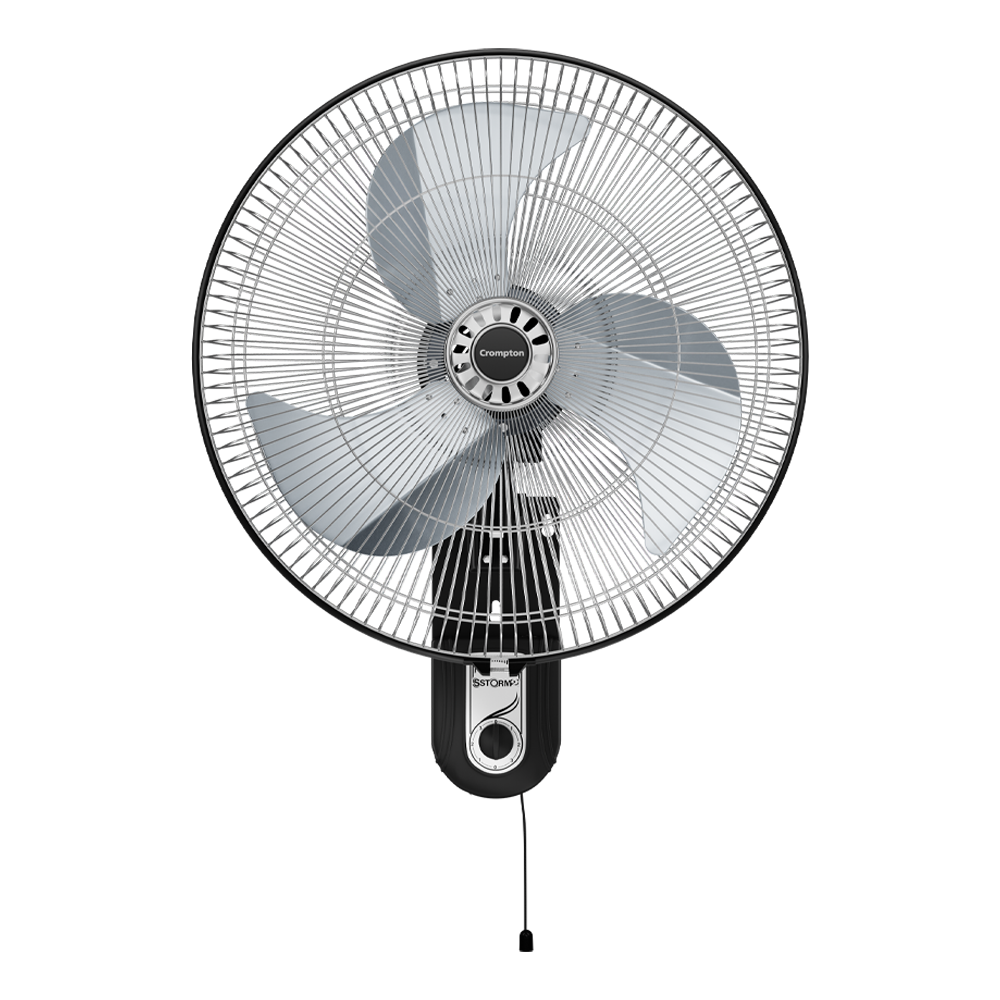 Crompton Storm WM INH Wall Mounted Fan (Black)