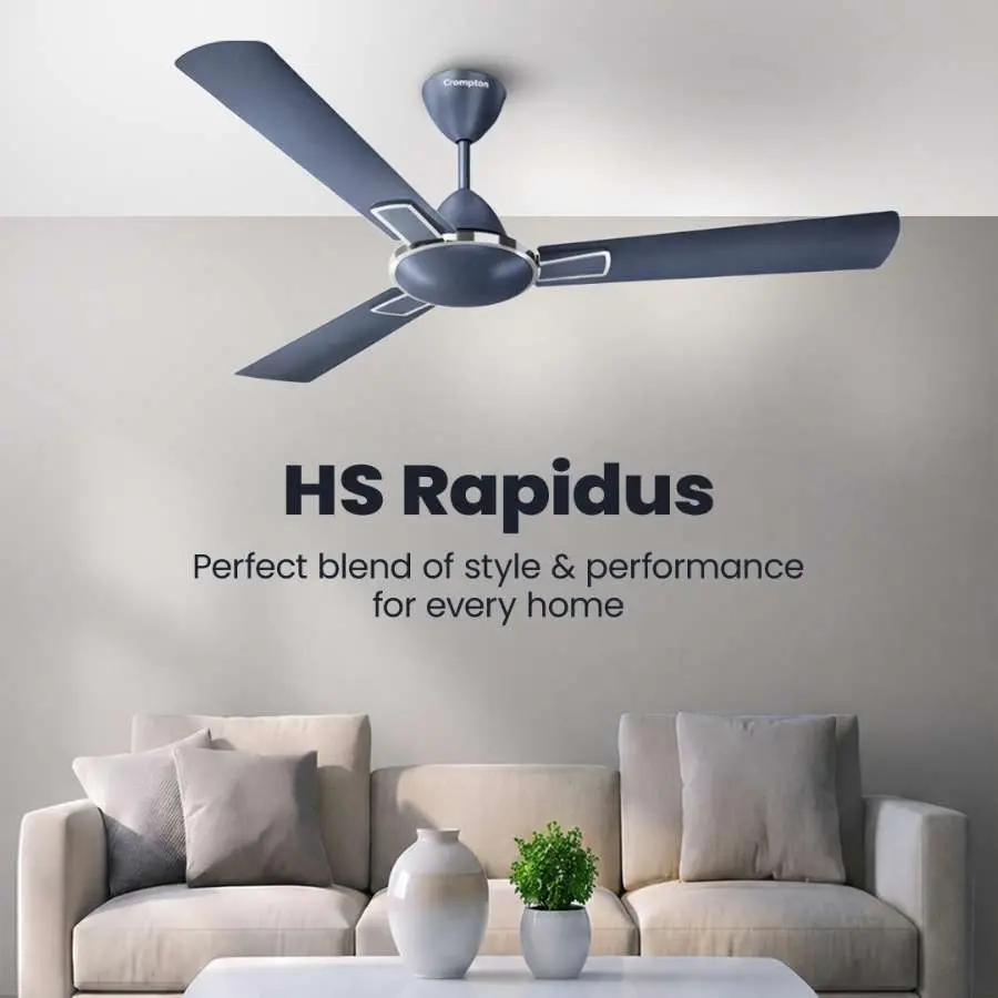 Crompton High Speed Rapidus 1200mm Ceiling Fan – Pearl Grey