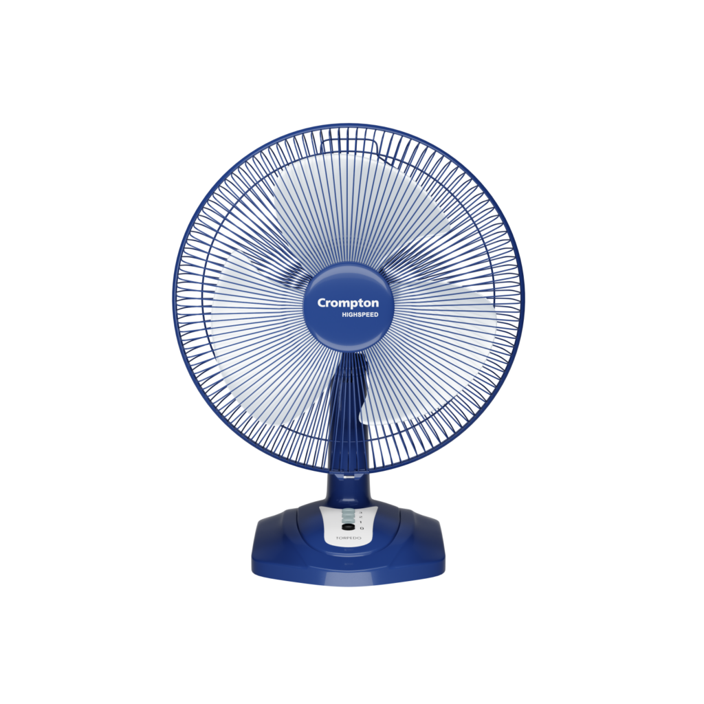Crompton Highspeed Torpedo Table Fan (Blue White)