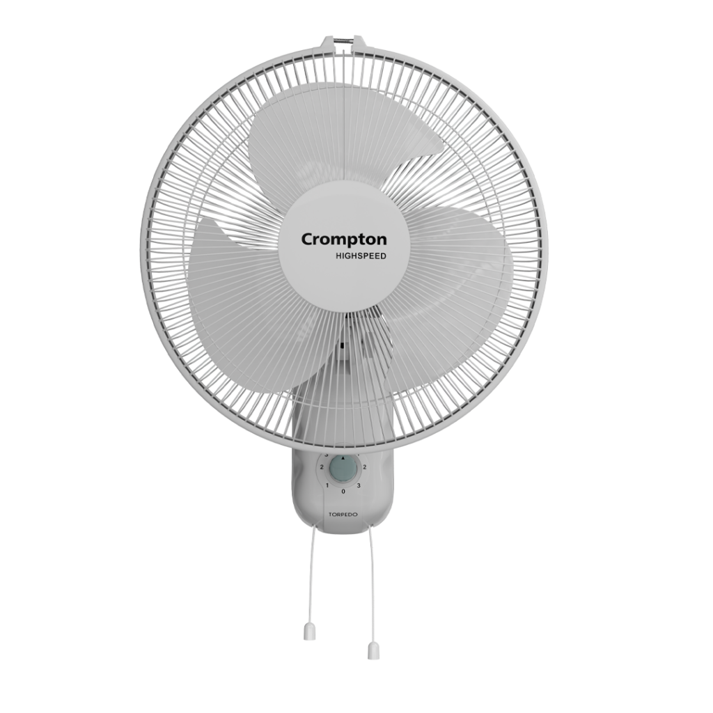 Crompton Highspeed Torpedo Wall Mounted Fan (White / 12 Inch)